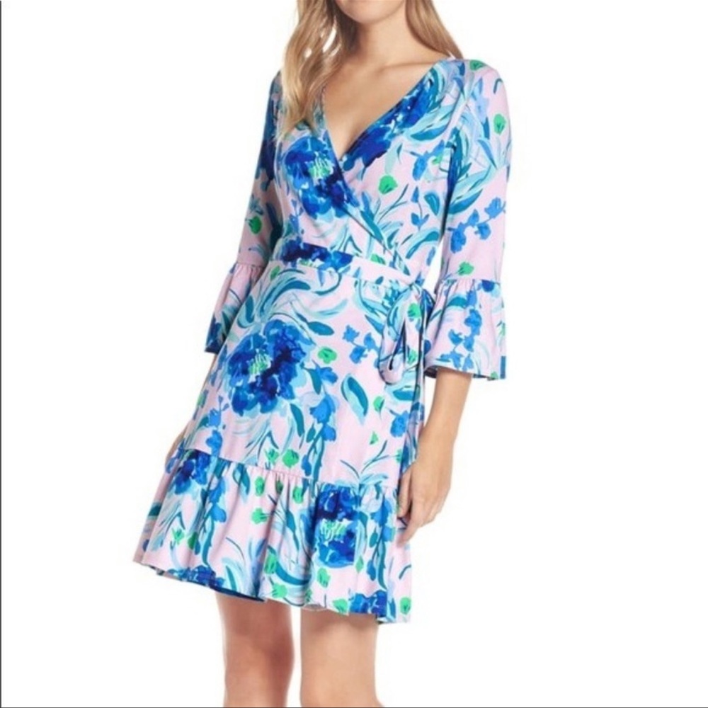 Lilly Pulitzer Misha Wrap Dress NWT XS Sweet Pea